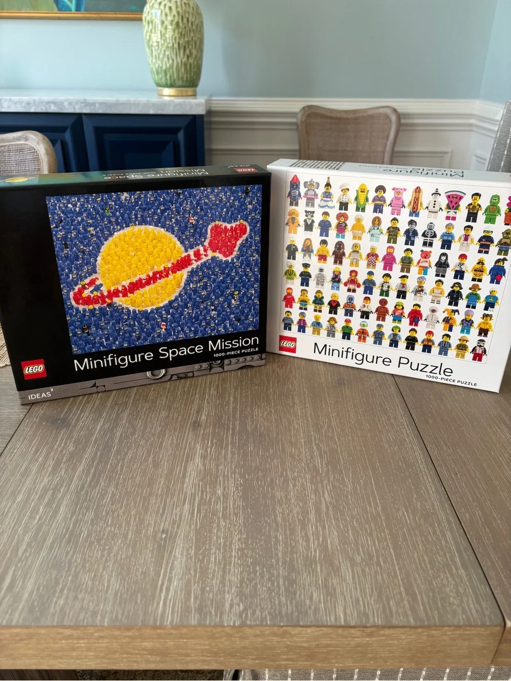 Lego Minifigure Puzzle Pair Featuring Space Mission & Minifigure